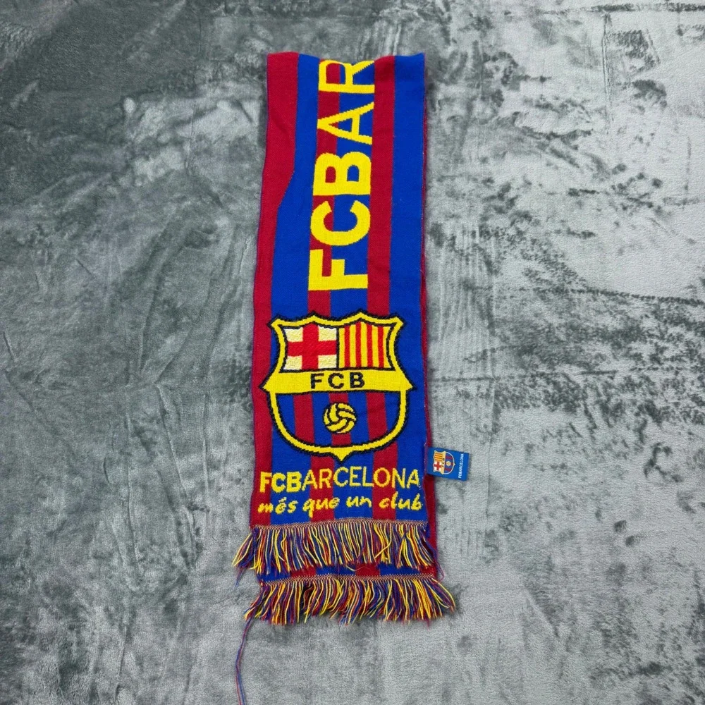 FC Barcelona Official Scarf Blaugrana Red Blue Knit Soccer Fan Perseo Trade‎